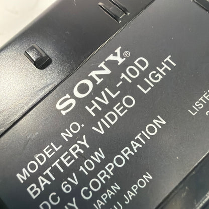 Sony HVL-10D Battery Video Light DC 6V 10W Tested Working