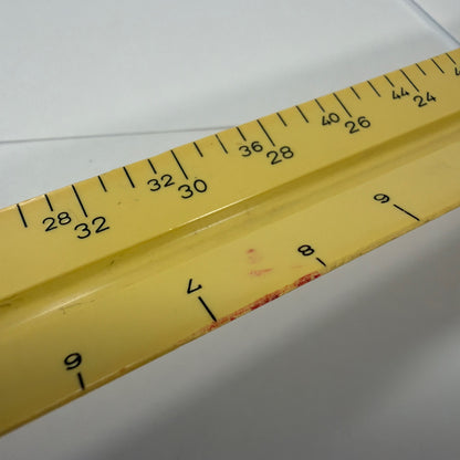 C2F Inc 190 Architect Scale Ruler U.S. Std Made in Germany Yellow