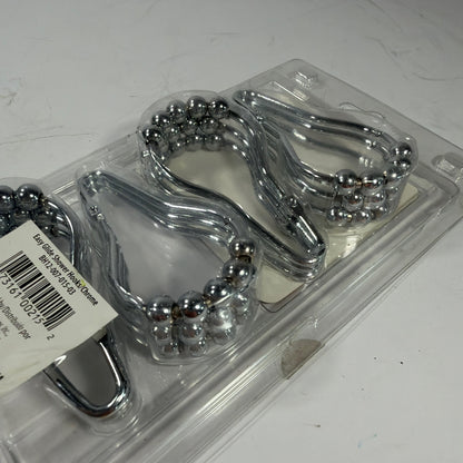 Better Homes and Gardens Easy Glide Shower Hooks Set of 12 Polished Chrome BH12-