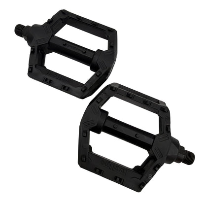 Wellgo LU-205 Black Composite Platform Bicycle Pedals with Reflectors Pair