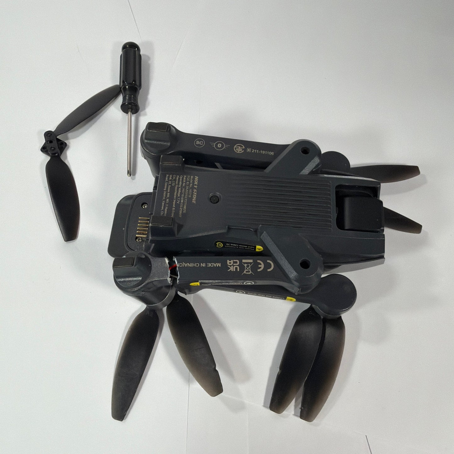 Holy Stone HS710 Foldable Camera Drone For Parts/Repair Not Working