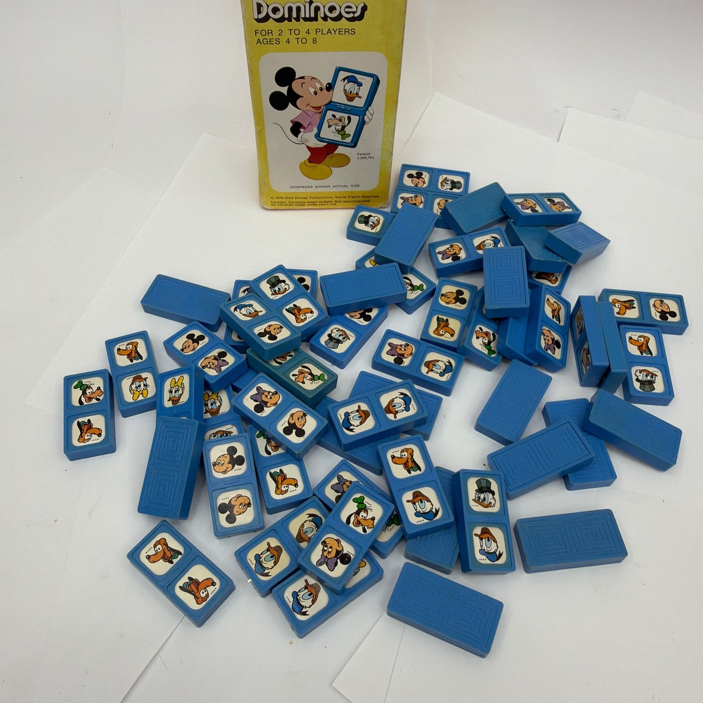 Vintage 1976 Disney Dominoes 56 Piece Set Western Publishing 4245