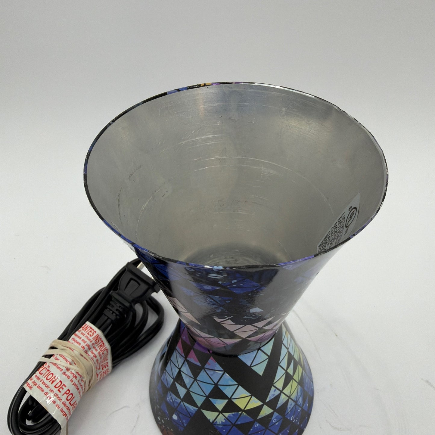 Motion and Glitter Lamp Model 4283 Geometric Triangle Pattern 120V 40W