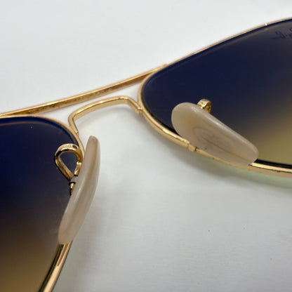 Ray-Ban RB3479 001/70 Sunglasses Gold Frame Mirrored Lens 58-14