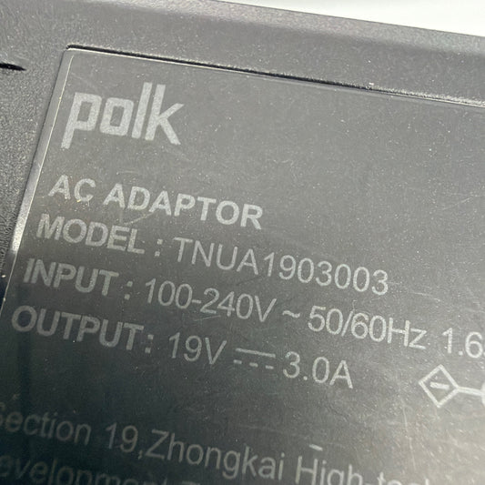 Polk TNUA1903003 AC Adapter 19V 3A Power Supply With Cord