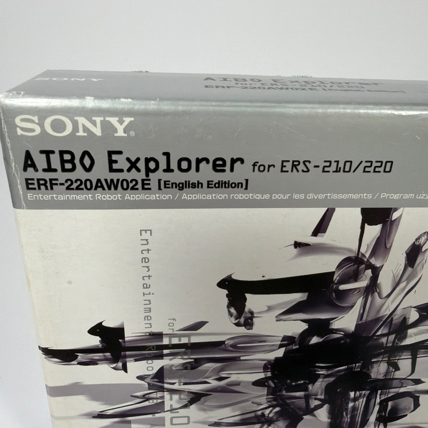 Sony AIBO Explorer ERF-220AW02E Box and Manuals Only for ERS-210 ERS-220