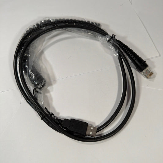 Honeywell VSO-1617 Coiled USB-A to Modular RJ Barcode Scanner Cable