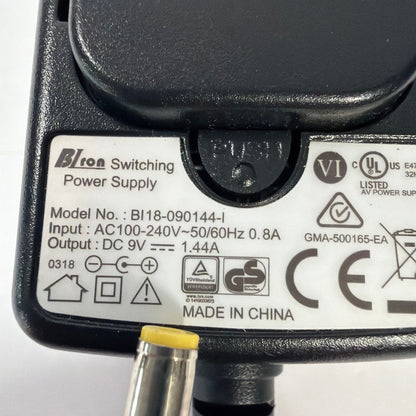 PalmPower Massager AC/DC Power Adapter BI18-090144-I 9V 1.44A Tested