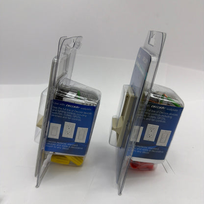 Leviton Decora SureSlide 6621-I 6631-LI 600W Ivory Slide Dimmer Lot of 2