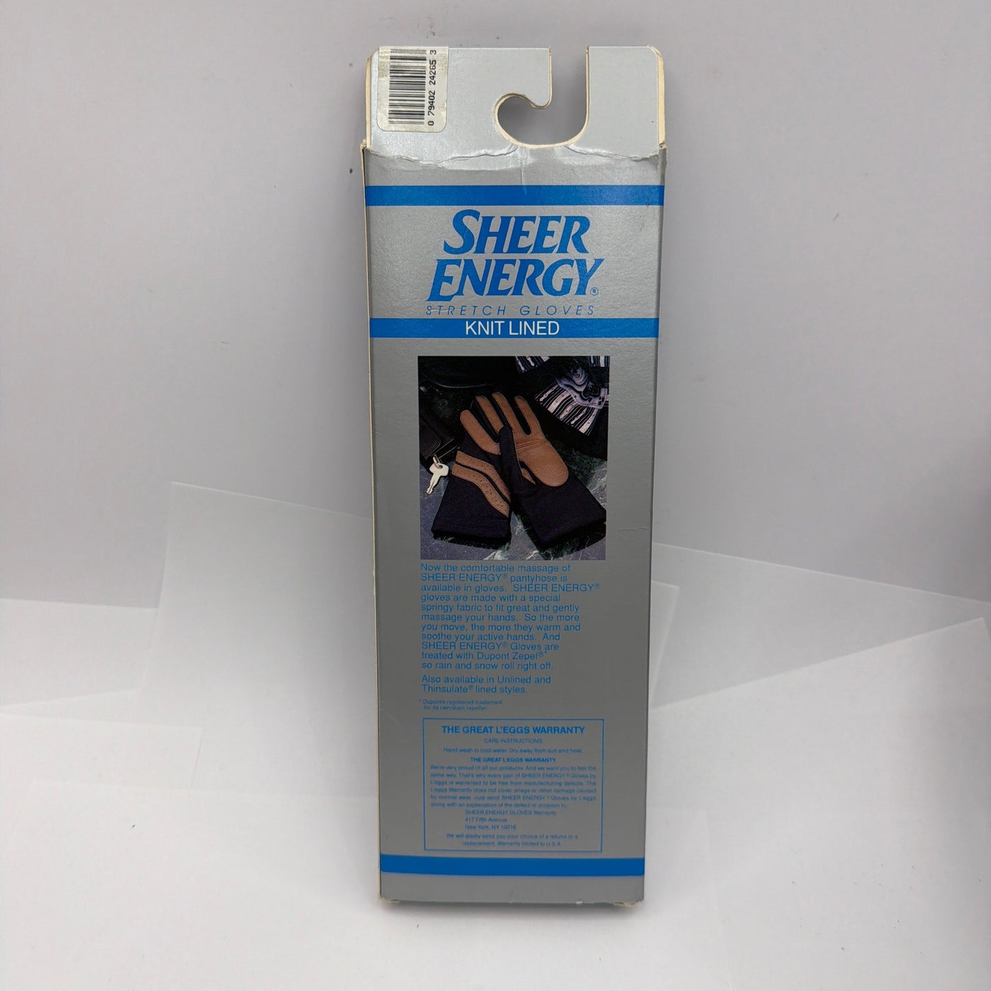 Vintage L'eggs Sheer Energy Driving Gloves Camel Mink One Size Knit Lined