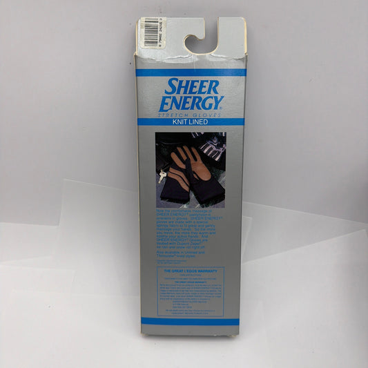 Vintage L'eggs Sheer Energy Driving Gloves Camel Mink One Size Knit Lined