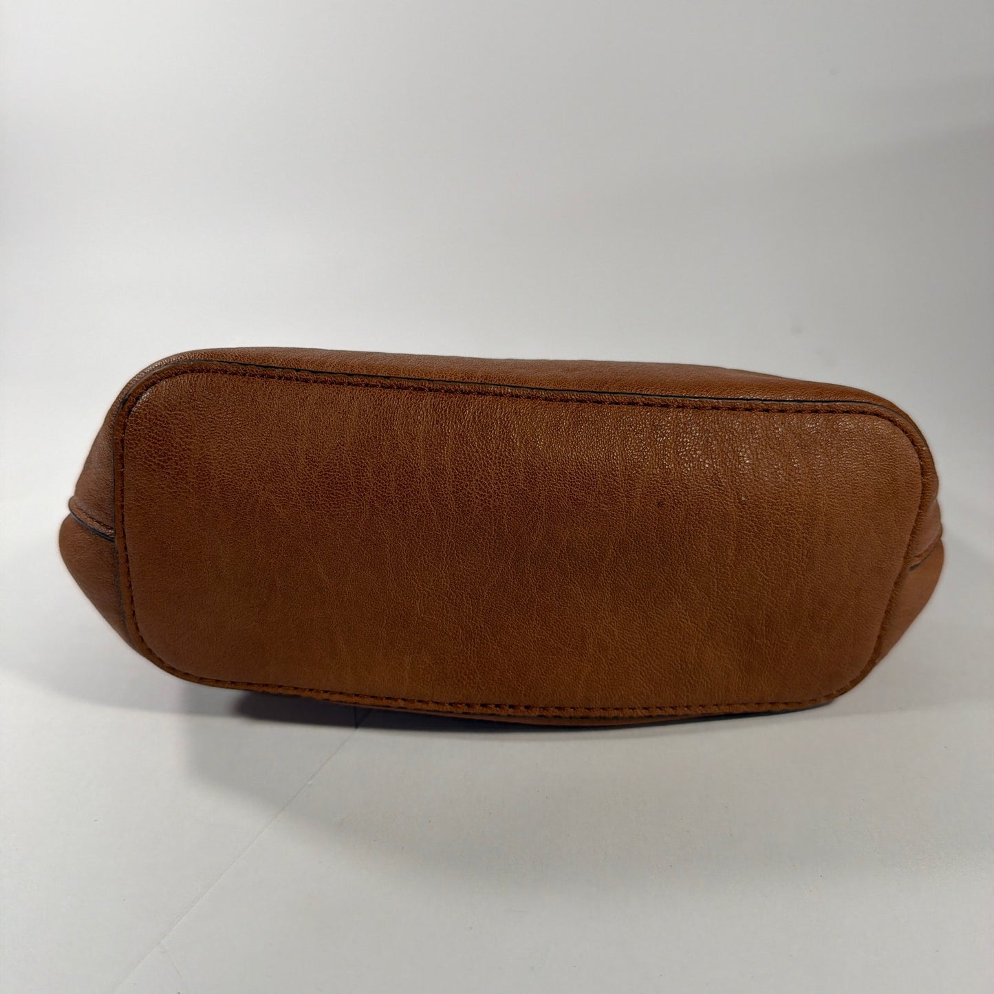 Calvin Klein Brown Tote Handbag with Orange Interior Approx 9 x 7 x 3