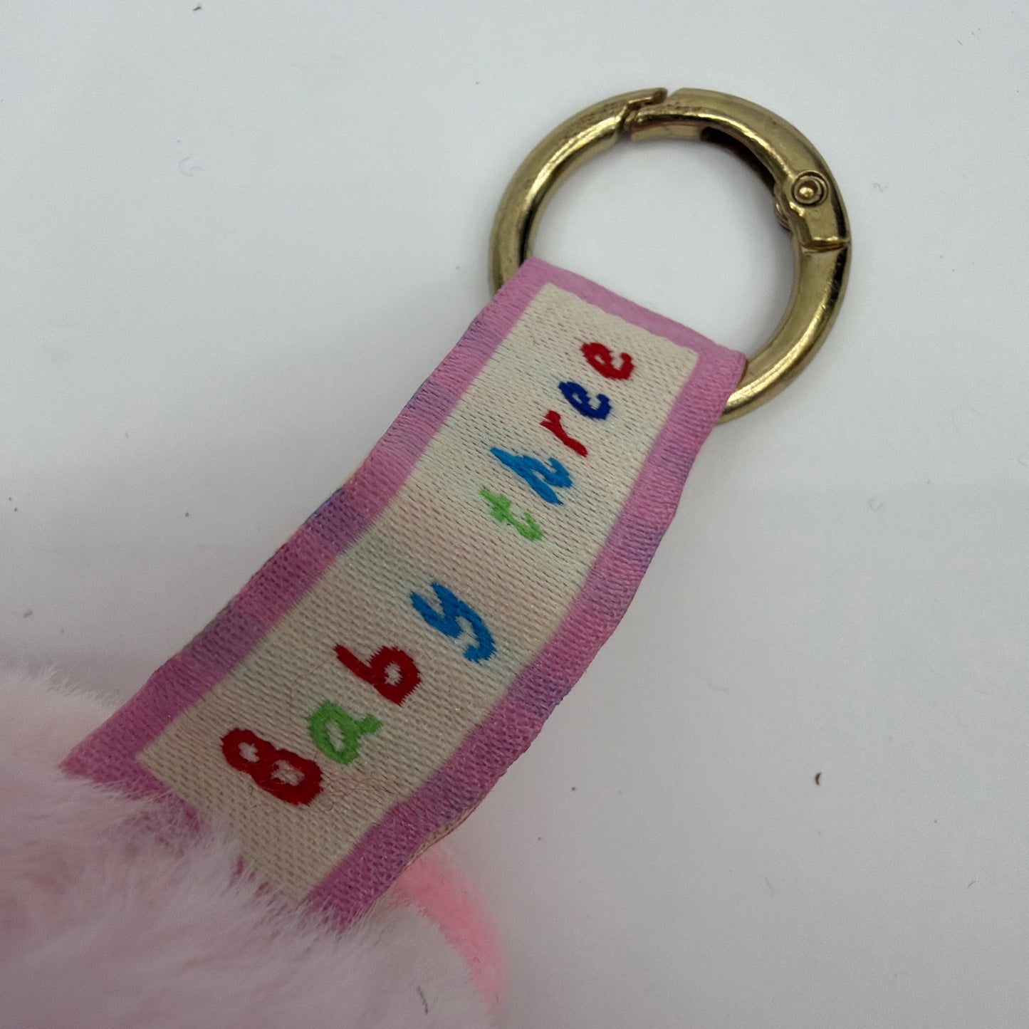 Yiwu First Rigorous Pink Plush Character Keychain 3 Inch