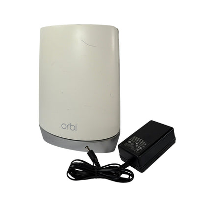 NETGEAR Orbi RBR750 WiFi 6 Mesh Router White Gray with Power Adapter