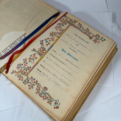 Vintage Golden Rule Edition Holy Bible Tan Cover