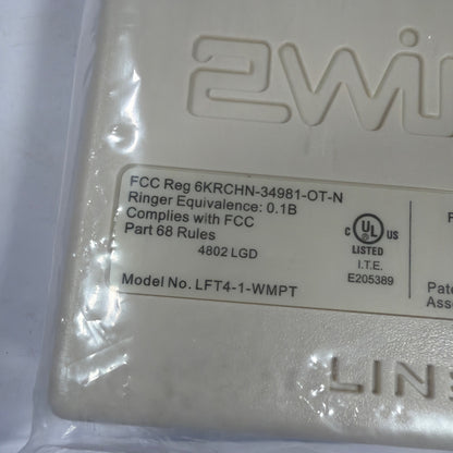 2Wire DSL Filter Wall Mount Plate LFT4-1-WMPT Beige
