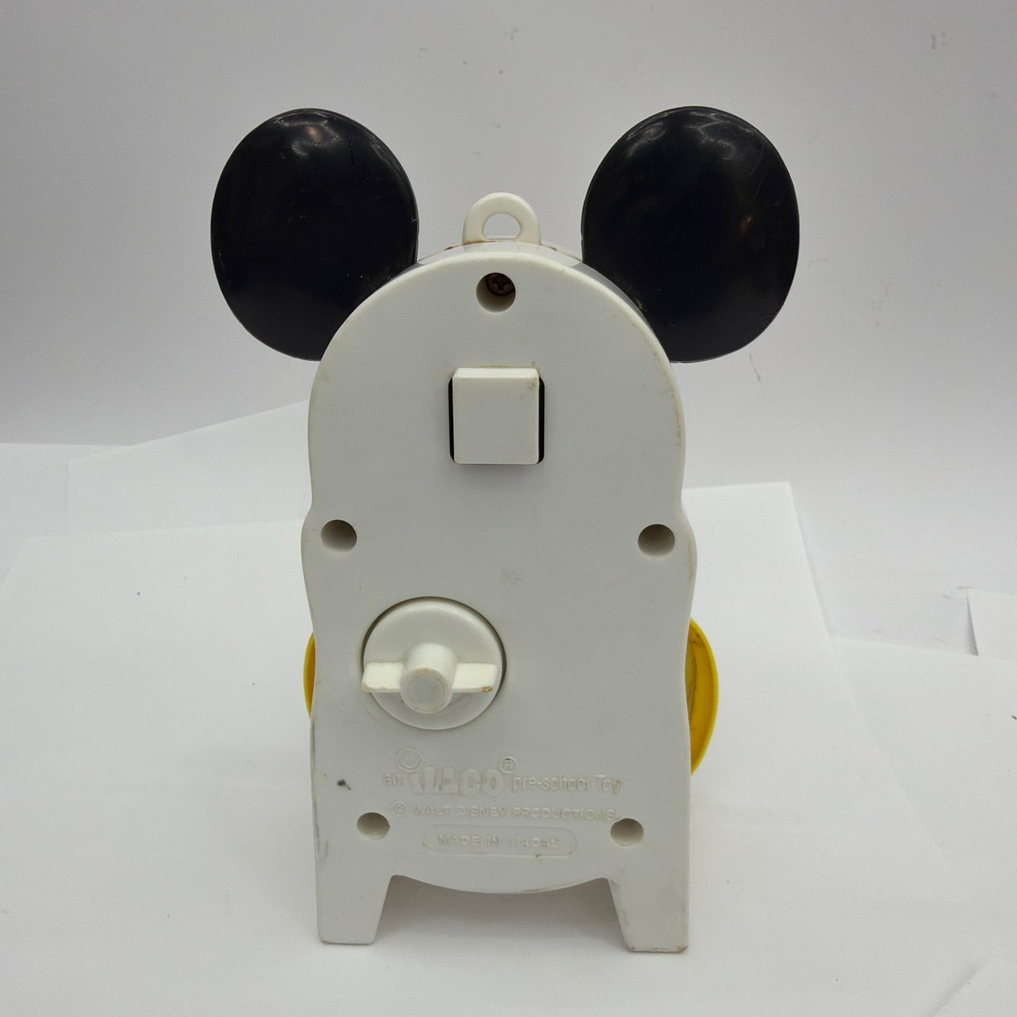 Vintage Illco Disney Mickey Mouse Wind-Up Preschool Toy Tested Working