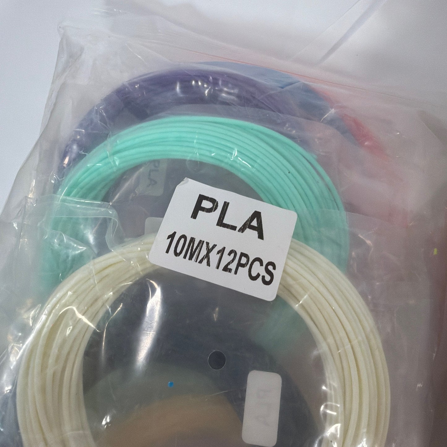 PLA 3D Pen Filament Refill Lot 10m x 12pcs 2 Bags Assorted Colors