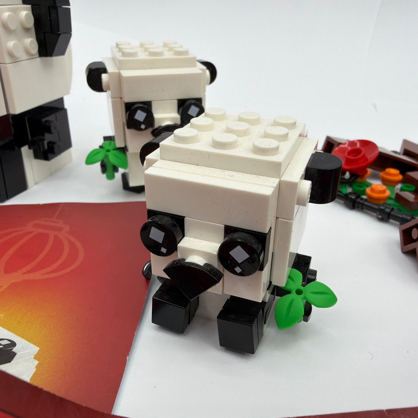 LEGO BrickHeadz 40466 Panda Incomplete Set With Instructions