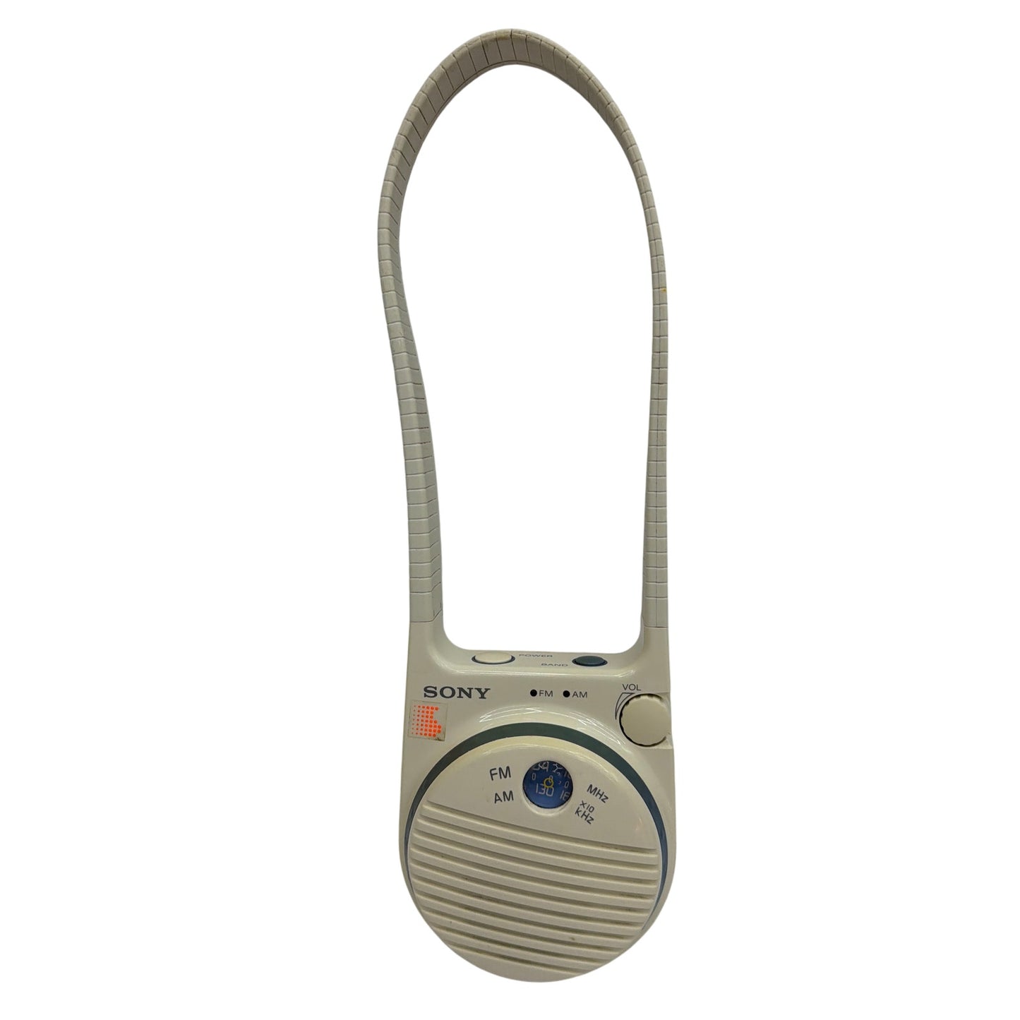 Sony ICF-S78W FM/AM Splash Resistant Hanging Shower Radio - Cream