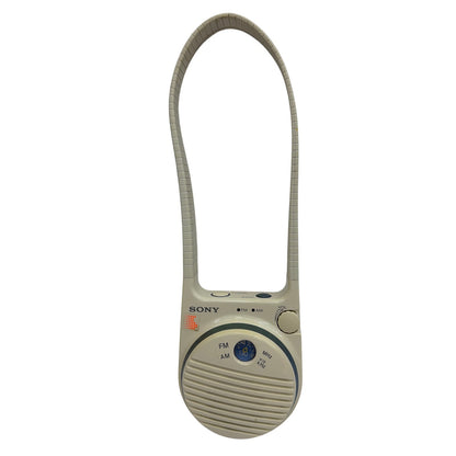 Sony ICF-S78W FM/AM Splash Resistant Hanging Shower Radio - Cream
