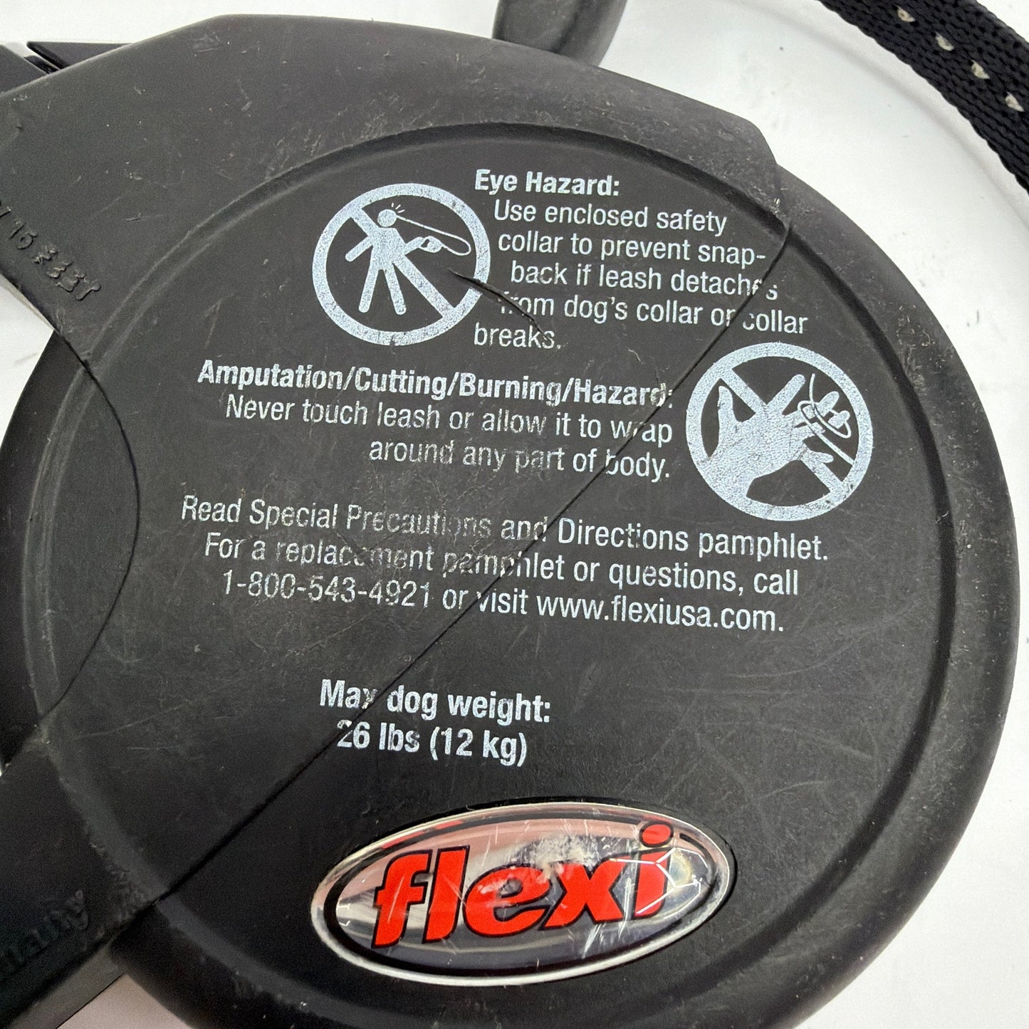 Flexi Classic 1 Retractable Dog Leash Black Up to 26 lb Made in Germany