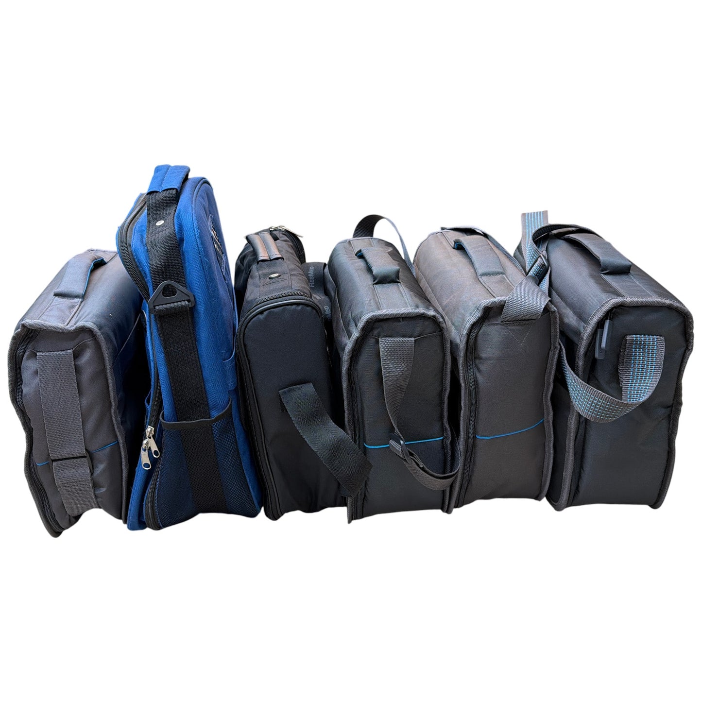 Lot of 6 ResMed CPAP Machine Travel Carry Bags – Gray/Black/Blue