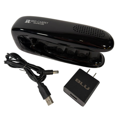 Red Carpet Manicure Portable Plug-In LED Nail Lamp LED-3C Black