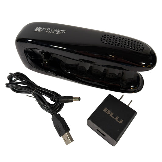 Red Carpet Manicure Portable Plug-In LED Nail Lamp LED-3C Black