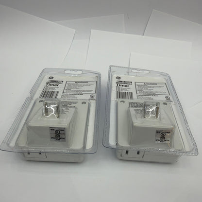 GE 7-Day & 24-Hour Programmable Plug-In Timer Lot of 2 Sealed
