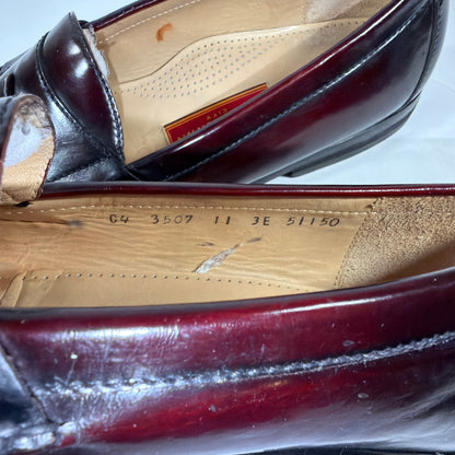 Cole Haan City Tassel Loafers Mens 11 3E Oxblood Leather Style 51150