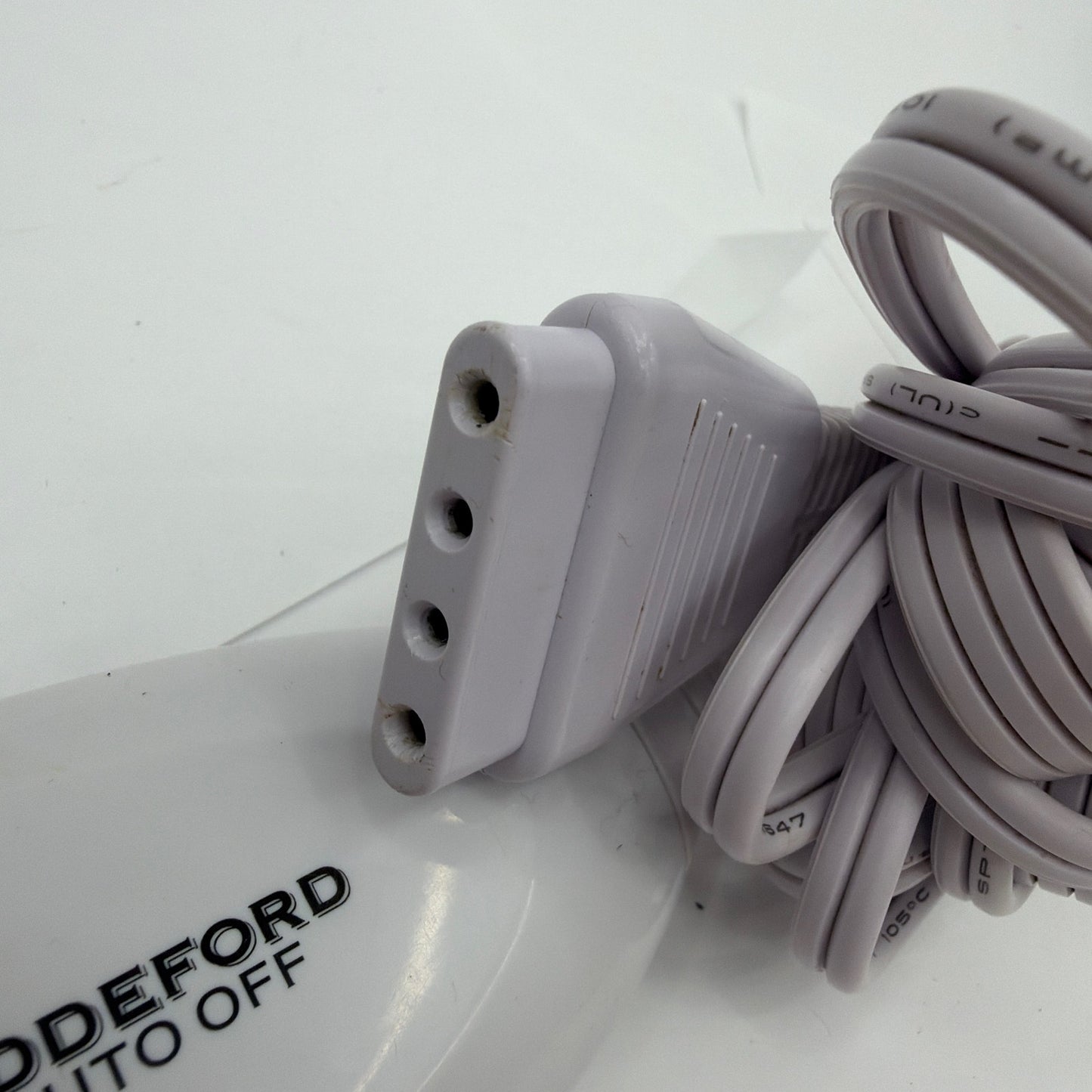 Biddeford TC13W1 Electric Blanket Controller Auto Off White Tested Power