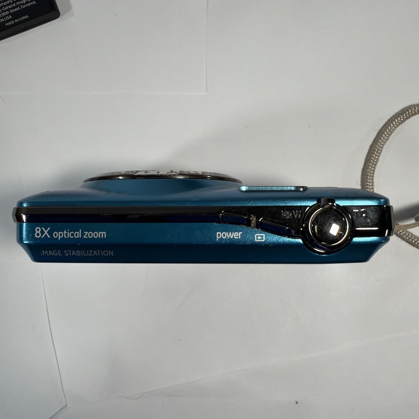 GE E1486TW 14.1MP Blue Digital Camera For Parts SD Card Slot Blocked