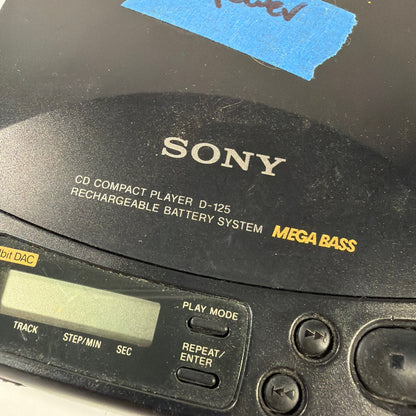 Sony Discman CD Player Lot D-141 D-125 D-E307CK For Parts Repair