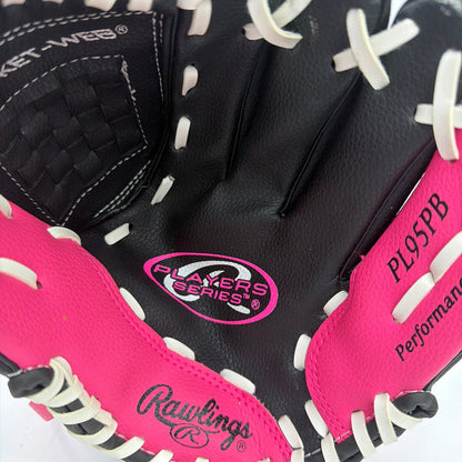 Rawlings Players Series PL95PB Pink Black Baseball Softball Glove