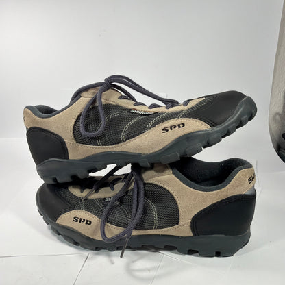 Shimano SPD Cycling Shoes Size 40 Beige Black