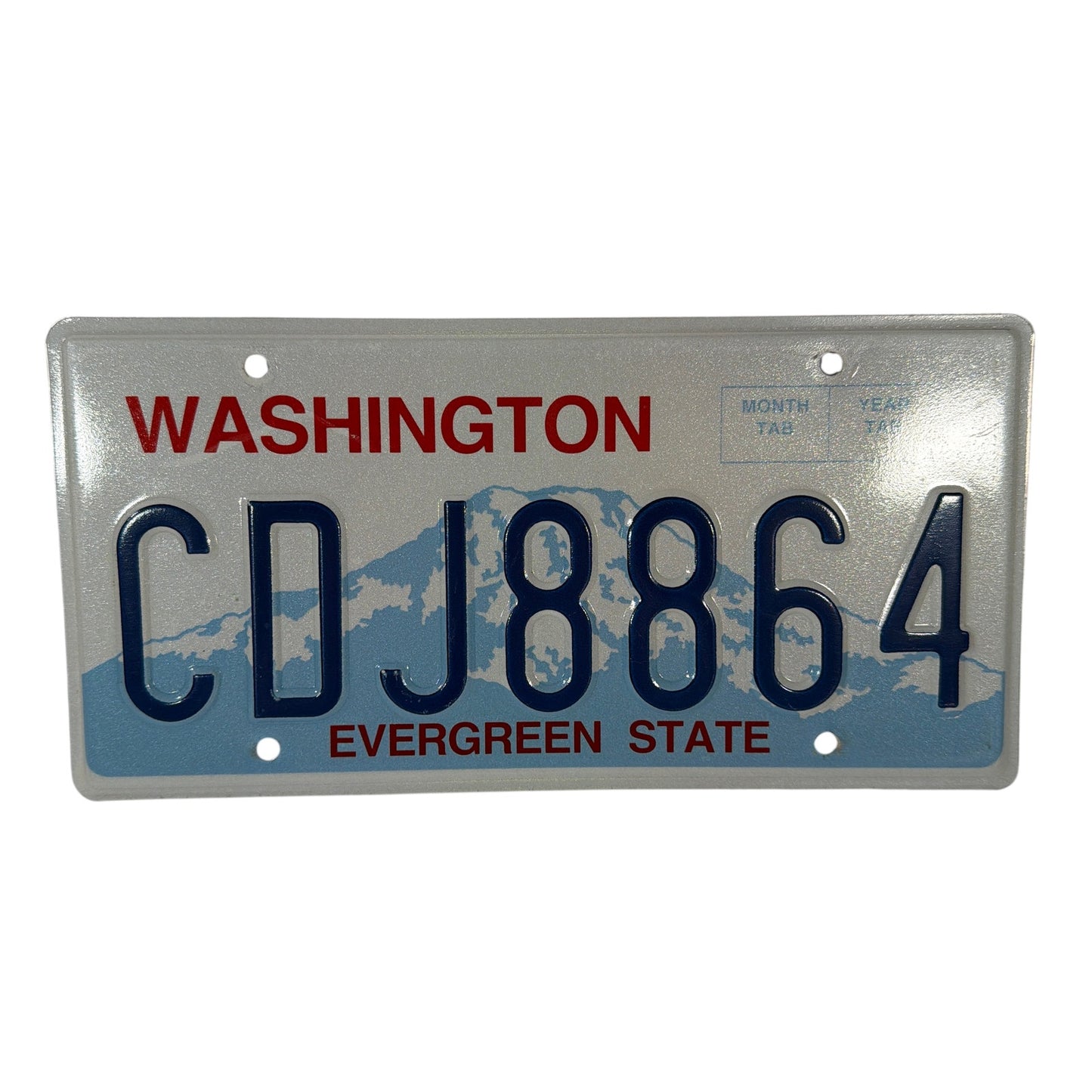 Washington Evergreen State License Plate CDJ8864