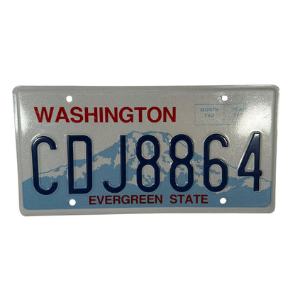 Washington Evergreen State License Plate CDJ8864