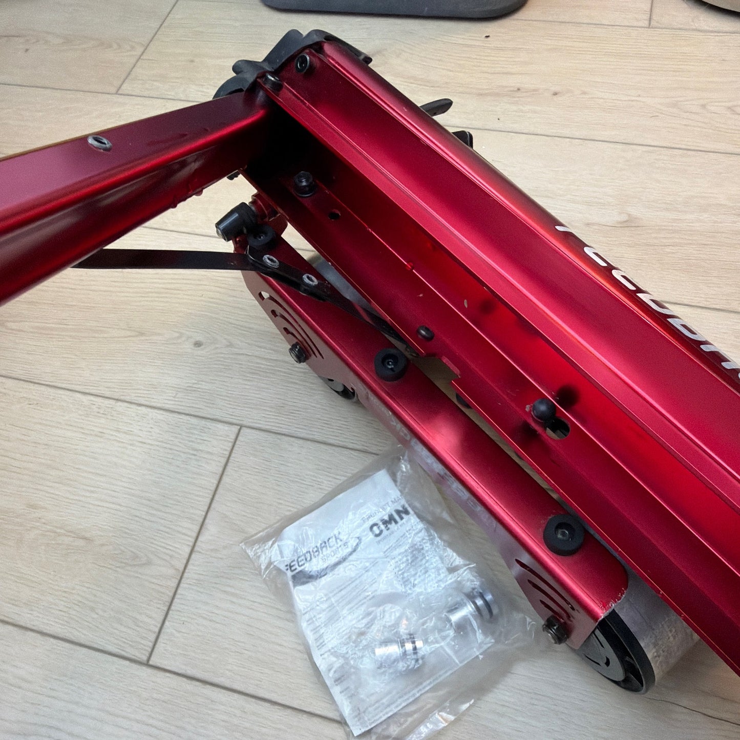 Feedback Sports Omnium Over-Drive Portable Bike Trainer 17084 Red As-Is