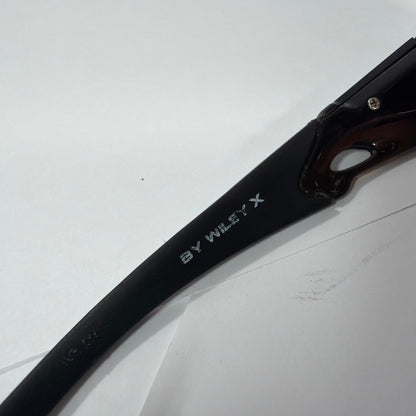 DVX Space DVX Z87-2 Black Wrap Sunglasses Orange Lens