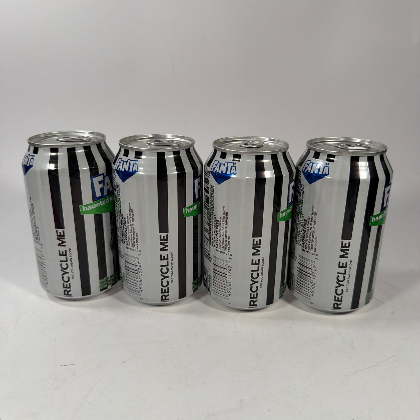 Fanta Haunted Apple Beetlejuice Limited Edition 12 oz Cans Sealed Lot of 4