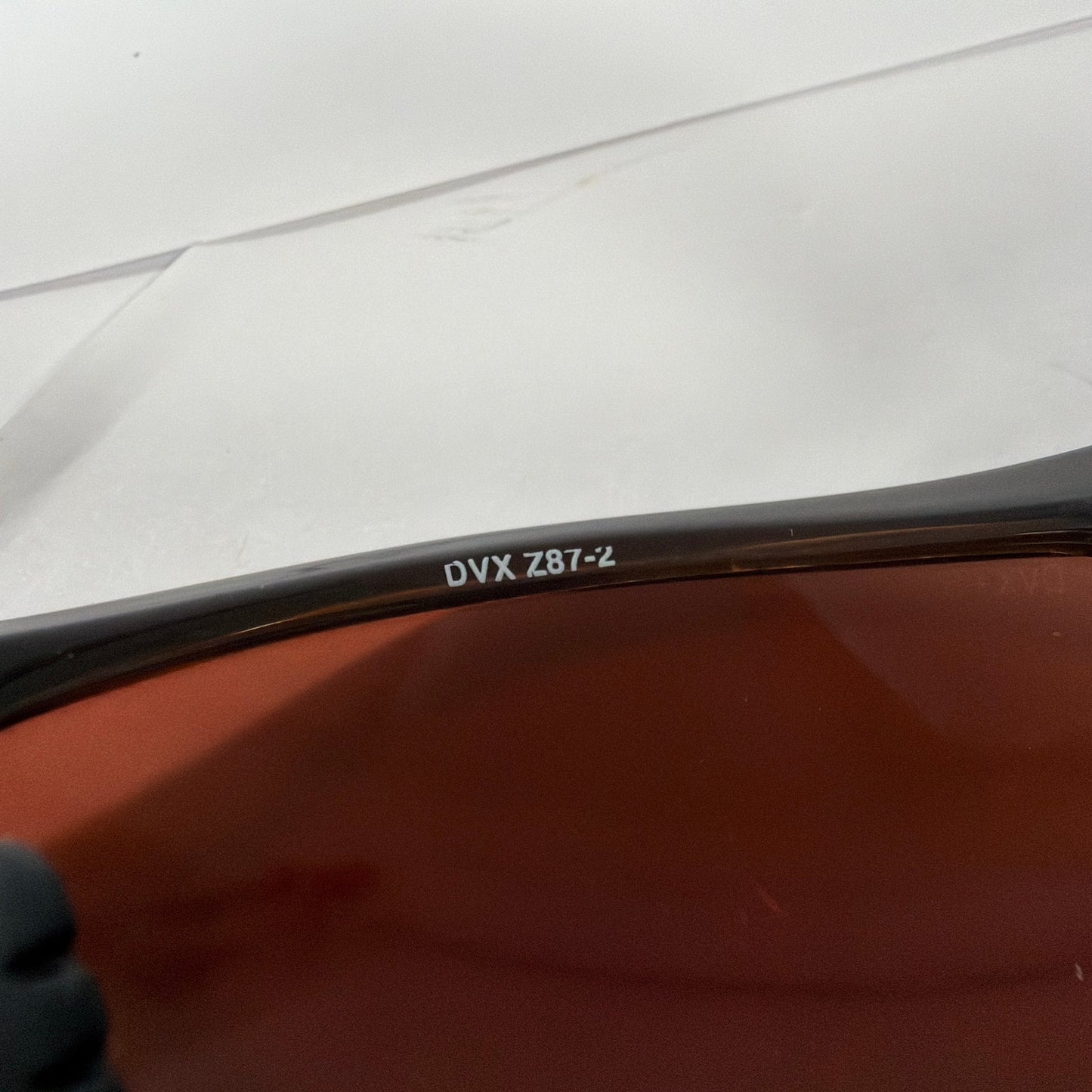 DVX Space DVX Z87-2 Black Wrap Sunglasses Orange Lens
