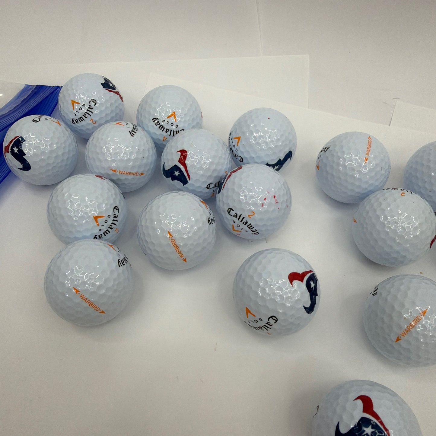 17 Callaway Warbird Houston Texans Logo Golf Balls