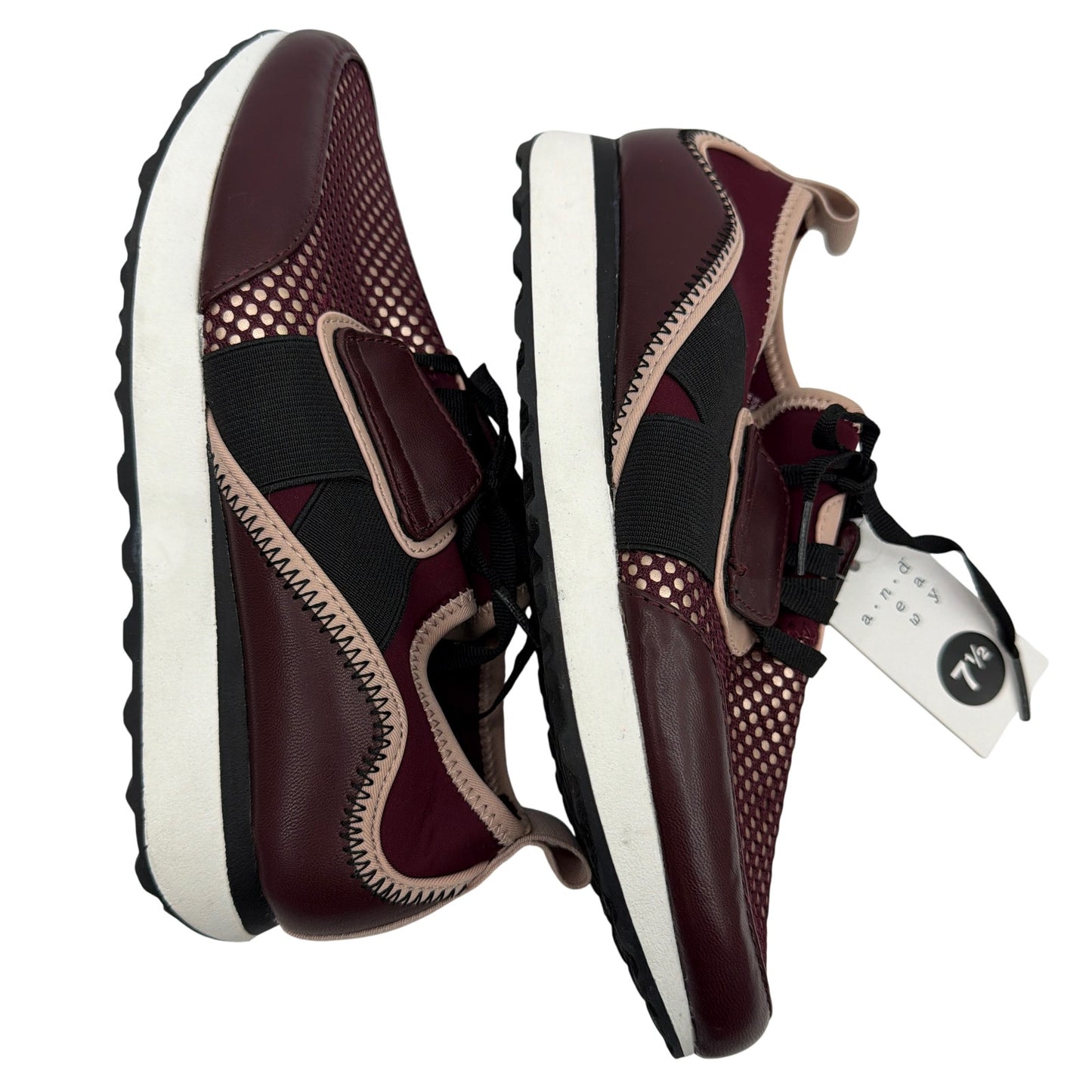 A New Day Women’s Burgundy Slip-On Sneakers Size 7.5