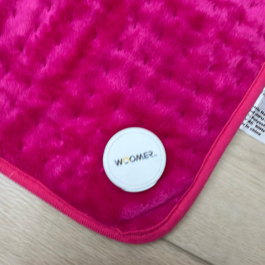 Woomer HPU-001 Electric Heating Pad 12 x 24 Pink Plush Tested