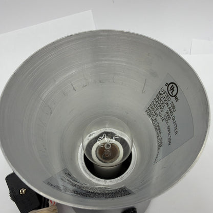 Silver Motion and Glitter Lamp Model 2000 6 Inch Tested Working