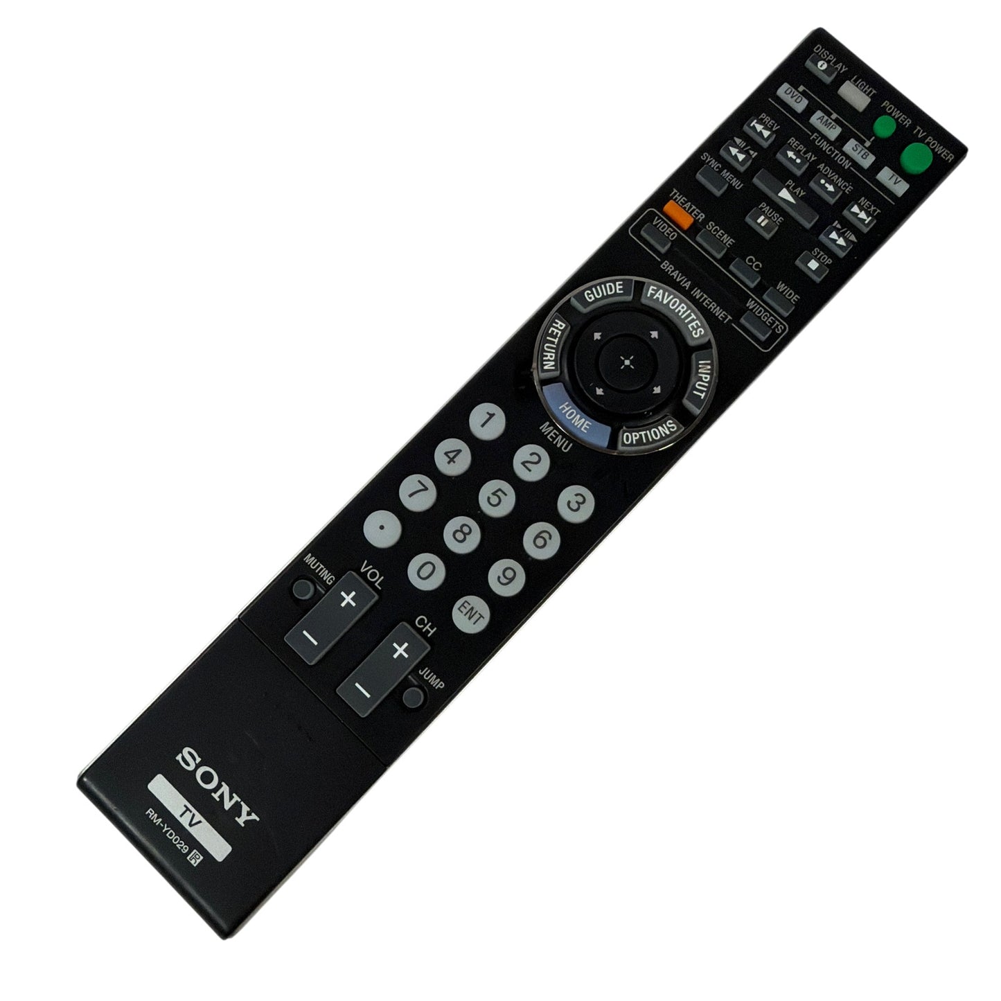 Sony RM-YD029 TV Remote Control Bravia OEM Black Tested Working