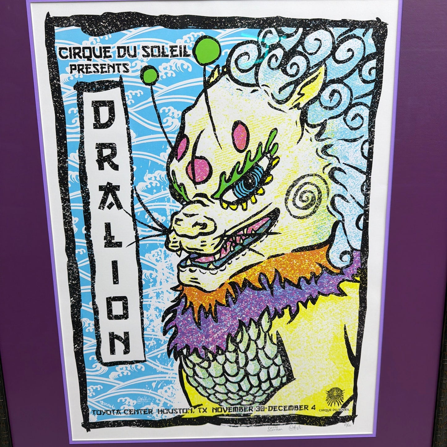 Cirque du Soleil Dralion Signed Limited Edition Print Framed 27x33