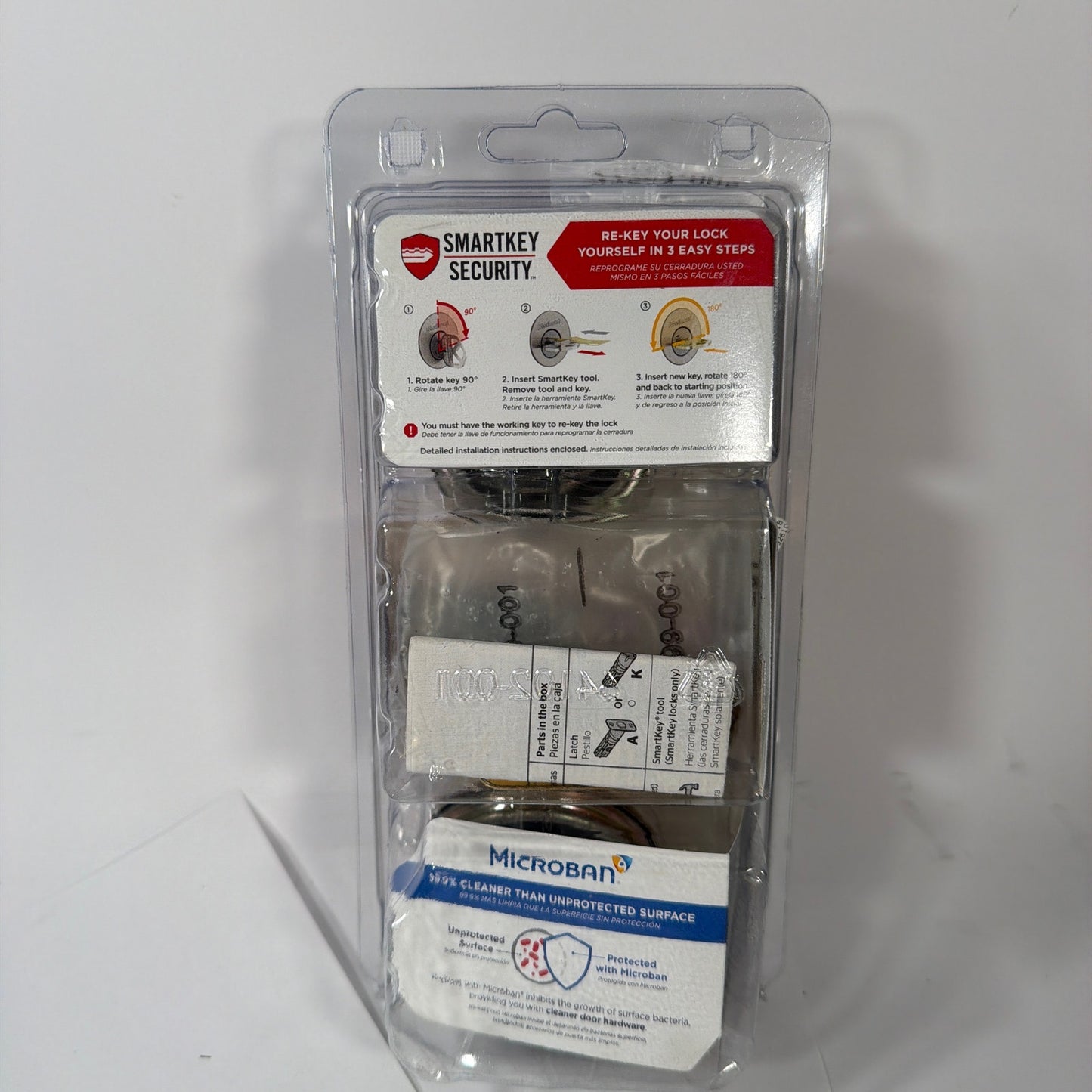 Kwikset 665 SmartKey Double Cylinder Deadbolt Polished Brass Microban New Sealed