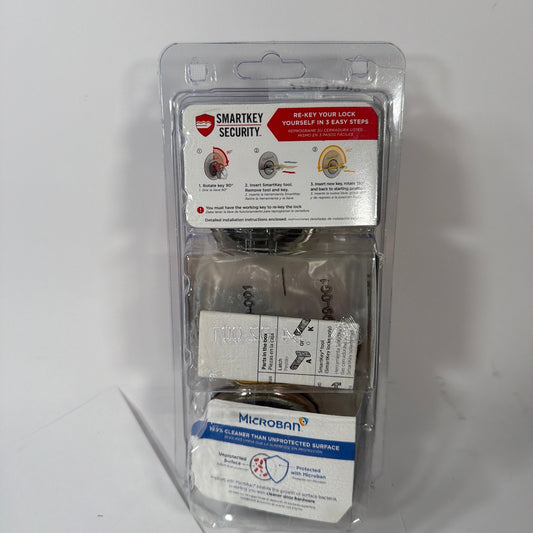 Kwikset 665 SmartKey Double Cylinder Deadbolt Polished Brass Microban New Sealed